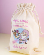 Cargar imagen en el visor de la galería, Bolsa navideña papa noel ROSA - Dulce Decoración