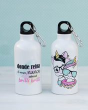 Cargar imagen en el visor de la galería, Botella de agua Unicornio Aduchis y Lolo 400ml