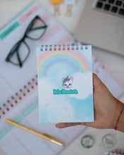 Cargar imagen en el visor de la galería, Libreta unicornio Aduchis arcoiris