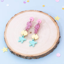 Cargar imagen en el visor de la galería, Pendientes Brilli brilli marino