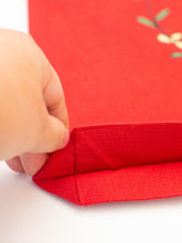 Cargar imagen en el visor de la galería, Tote bag rojo de algodón unicornio Aduchis corona normal