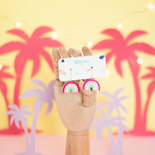 Cargar imagen en el visor de la galería, Pendientes Arcoiris Fucsia