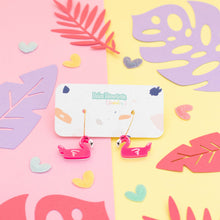 Cargar imagen en el visor de la galería, Pendientes Flamingo love