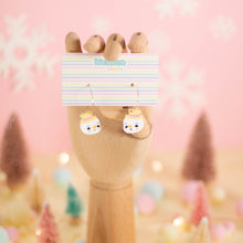 Cargar imagen en el visor de la galería, Pendiente muñeco de nieve