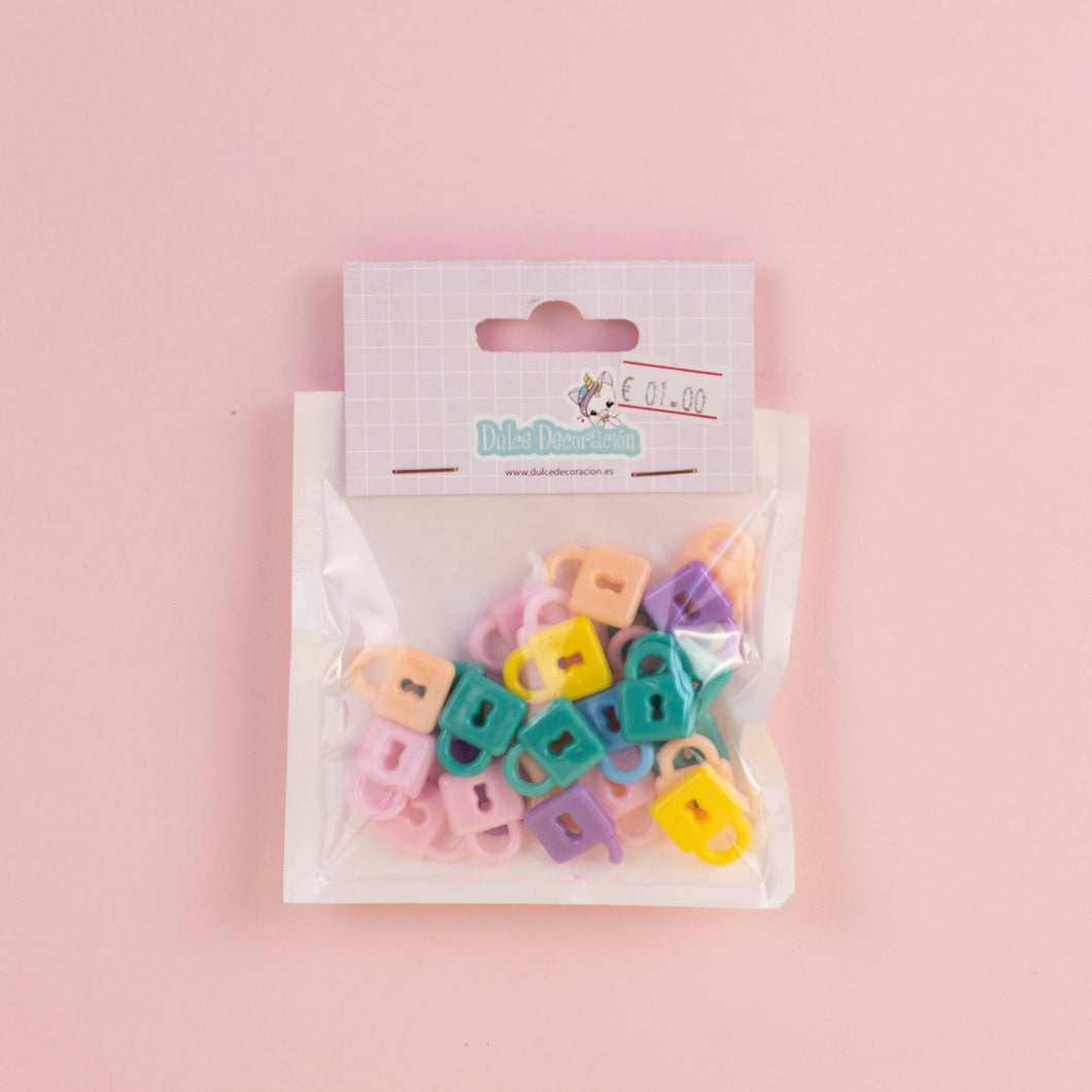 Cajita candados de colores