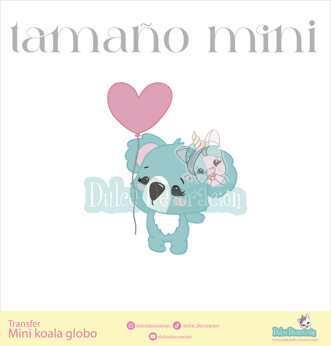 Mini koala globo (TAMAÑO PEQUEÑO)