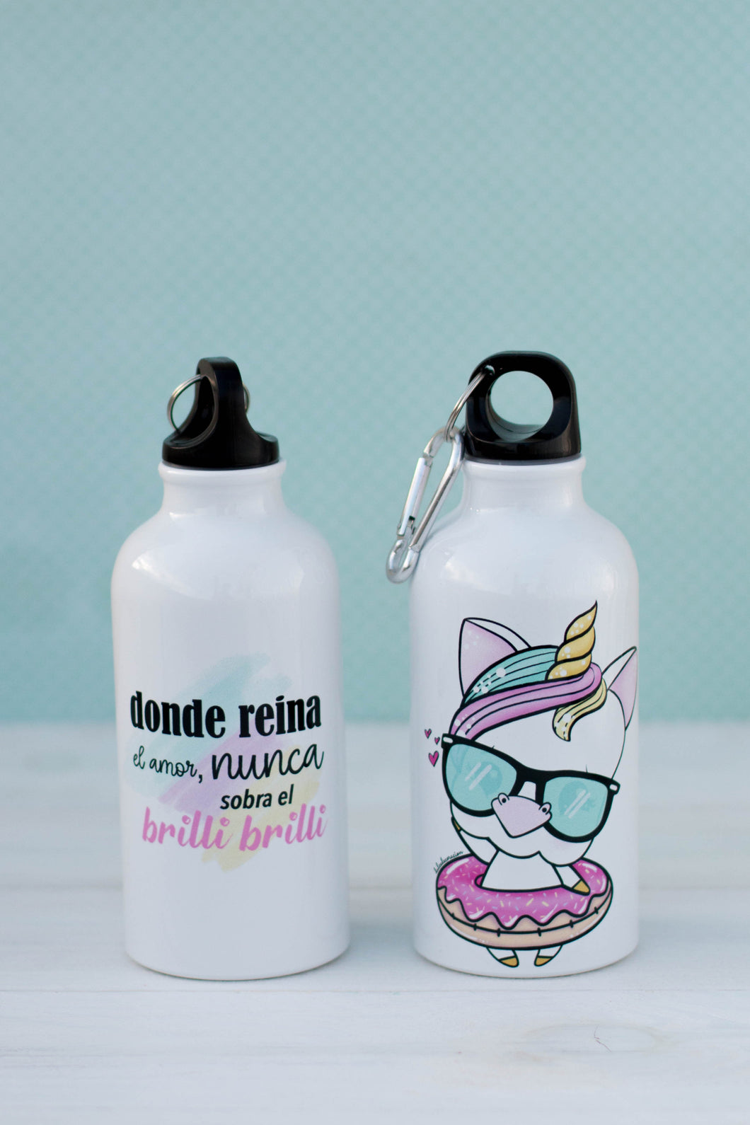 Botella de agua Unicornio, Aduchis flotador 400ml