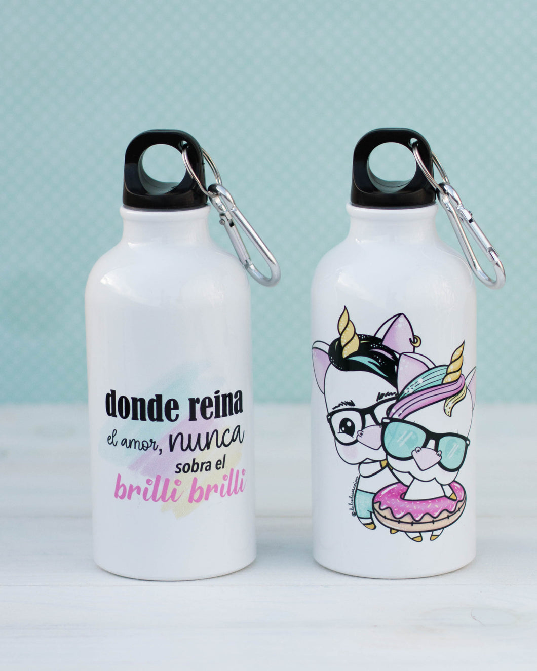 Botella de agua Unicornio Aduchis y Lolo 600ml