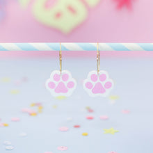 Cargar imagen en el visor de la galería, Pendientes Patita miau miau blanco
