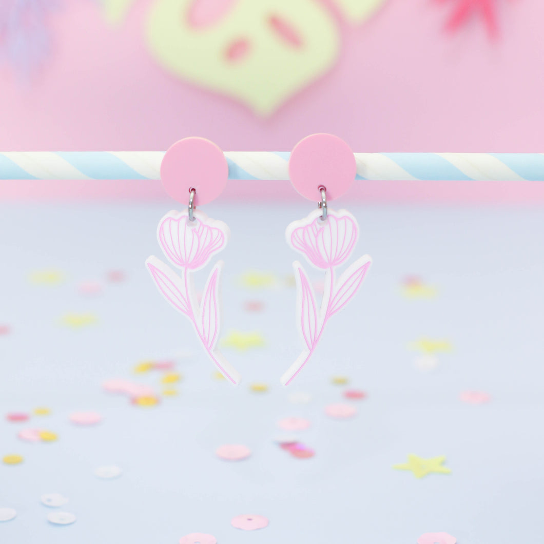 Pendientes Tulipanes