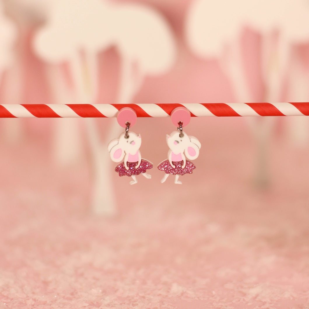 Pendientes Ratoncita bailarina - Colección Magia Dulce Decoración