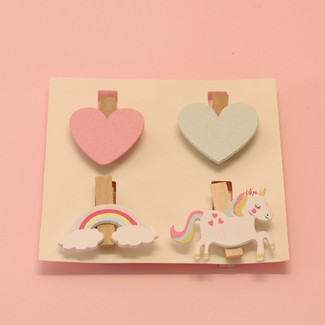 Pinzas de madera varios - Dulce Decoración