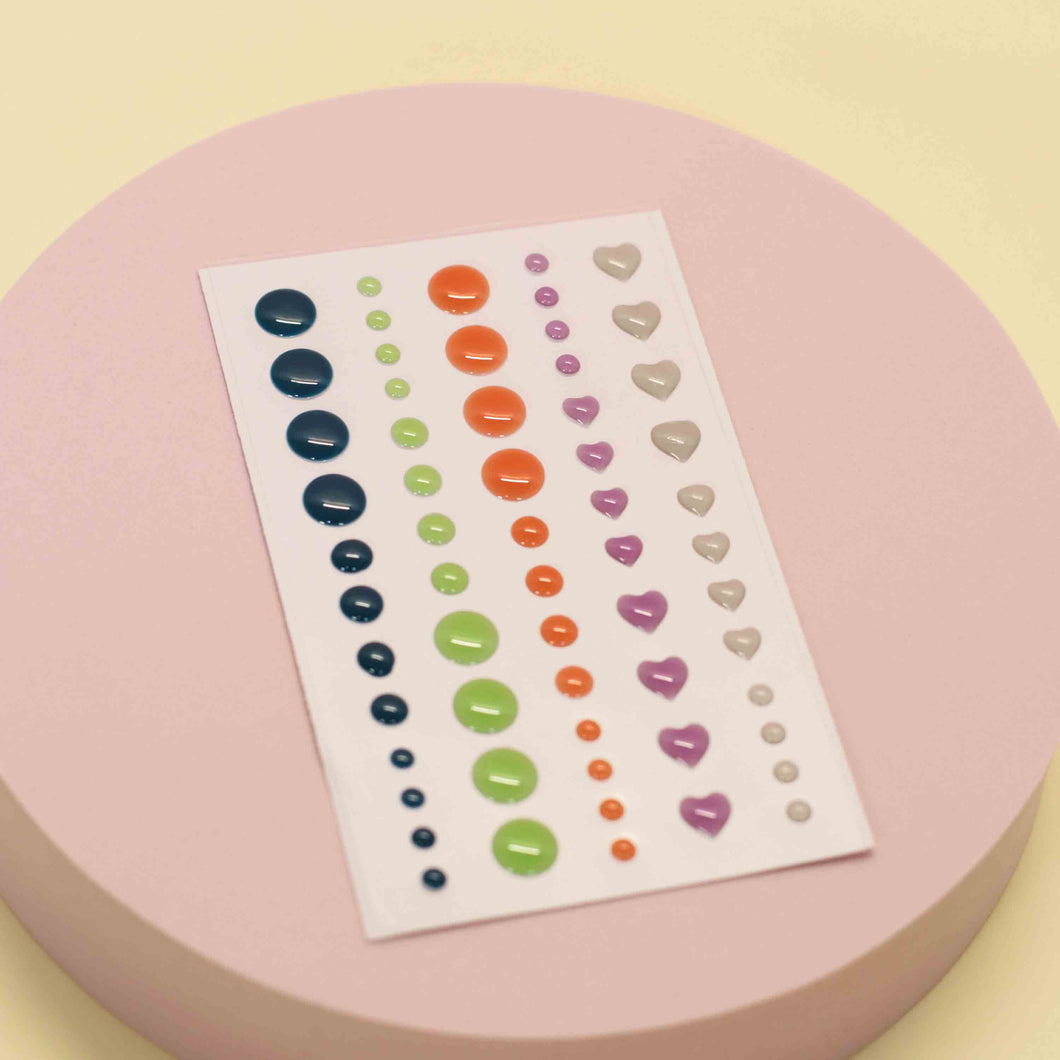 Enamels pequeño azul y corazones - Dulce Decoración