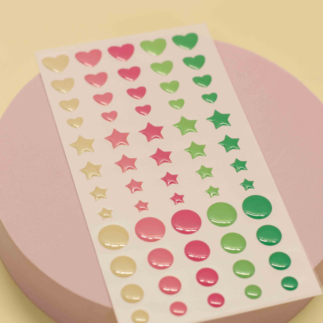 Enamels grande estrellas y corazones - Dulce Decoración