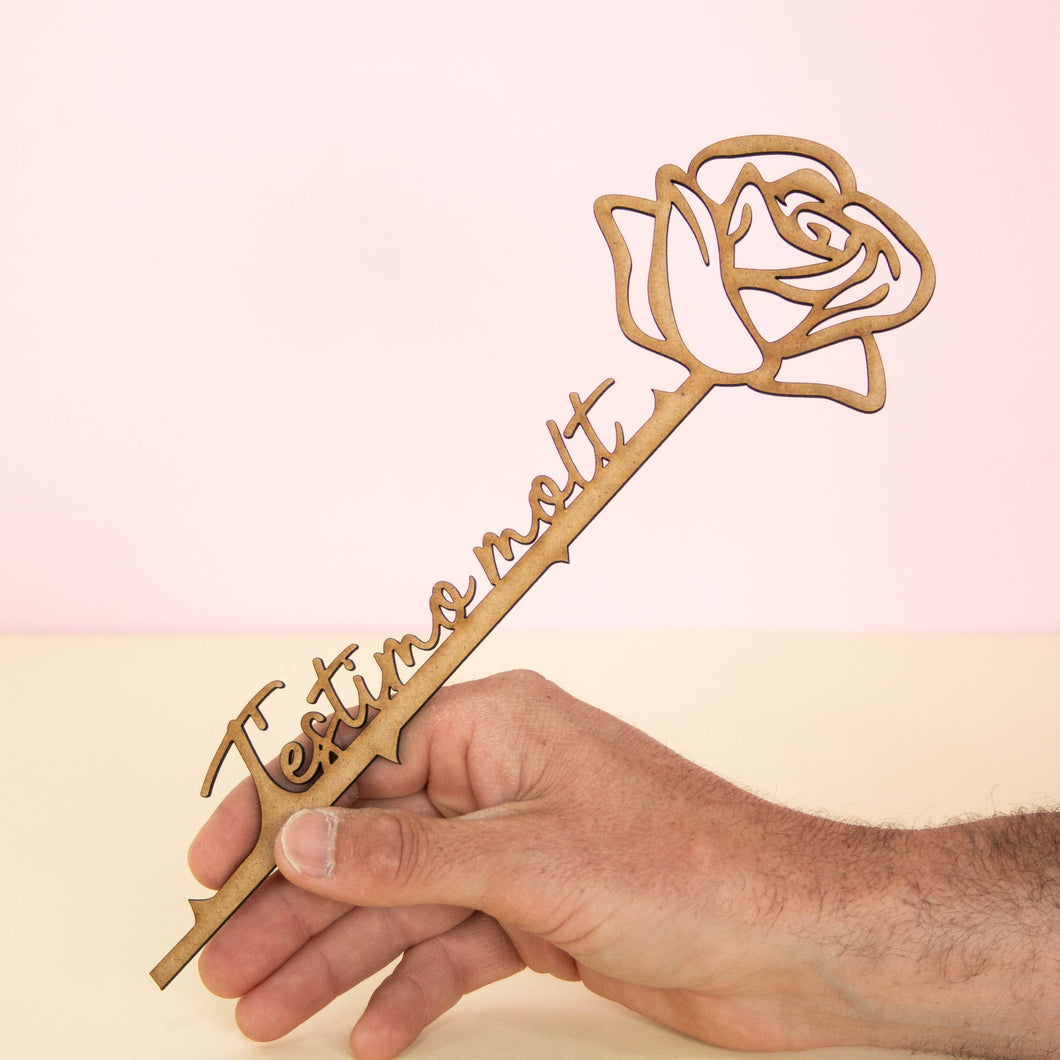 Rosa grande T'estimo molt