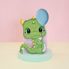 Cargar imagen en el visor de la galería, Placa de madera Dragón con globo
