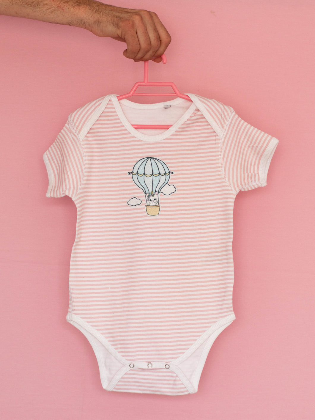 Body Aduchis globo rallas finas rosa
