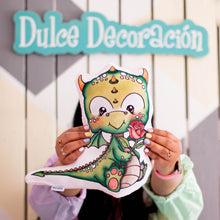 Cargar imagen en el visor de la galería, Cojín puffy &quot;Yo amo a mi dragón&quot;
