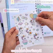 Cargar imagen en el visor de la galería, Stickers unicornio Aduchis
