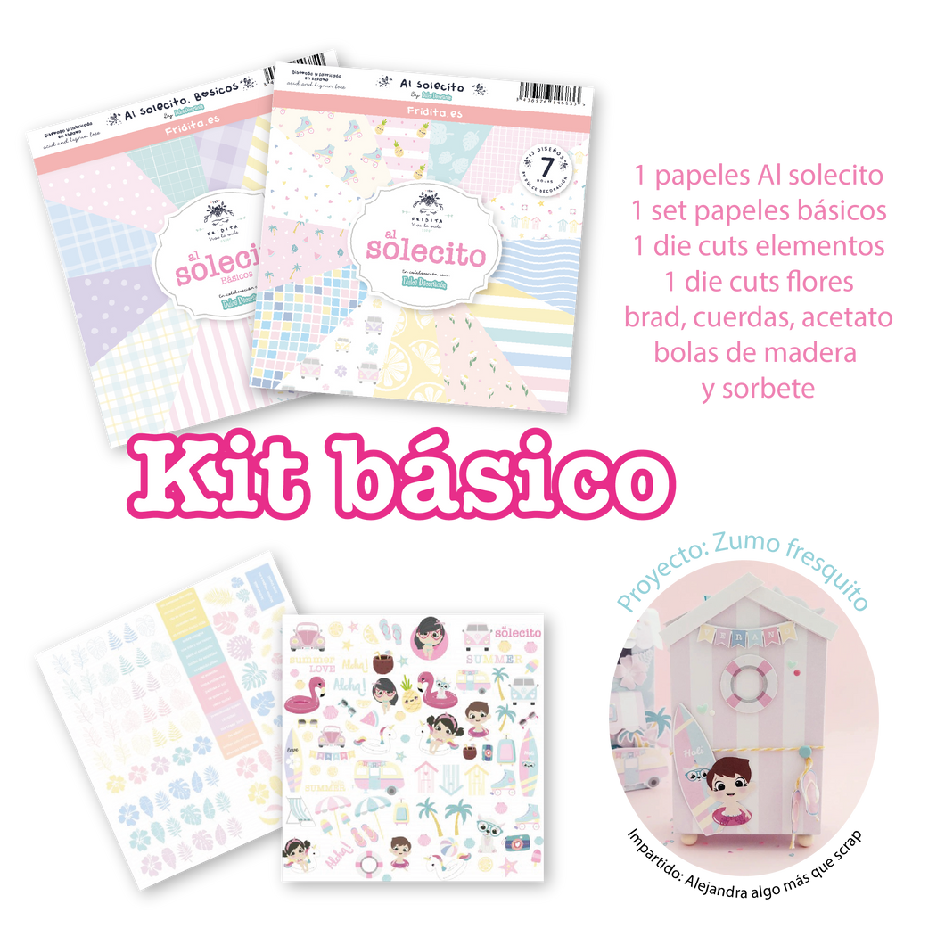 Copia de Kit curso ZUMO FRESQUITO Alejandra Algo más que Scrap (SIN cartón ) - AL SOLECITO