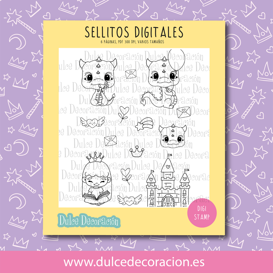 Sellito digital Mi Dulce dragón