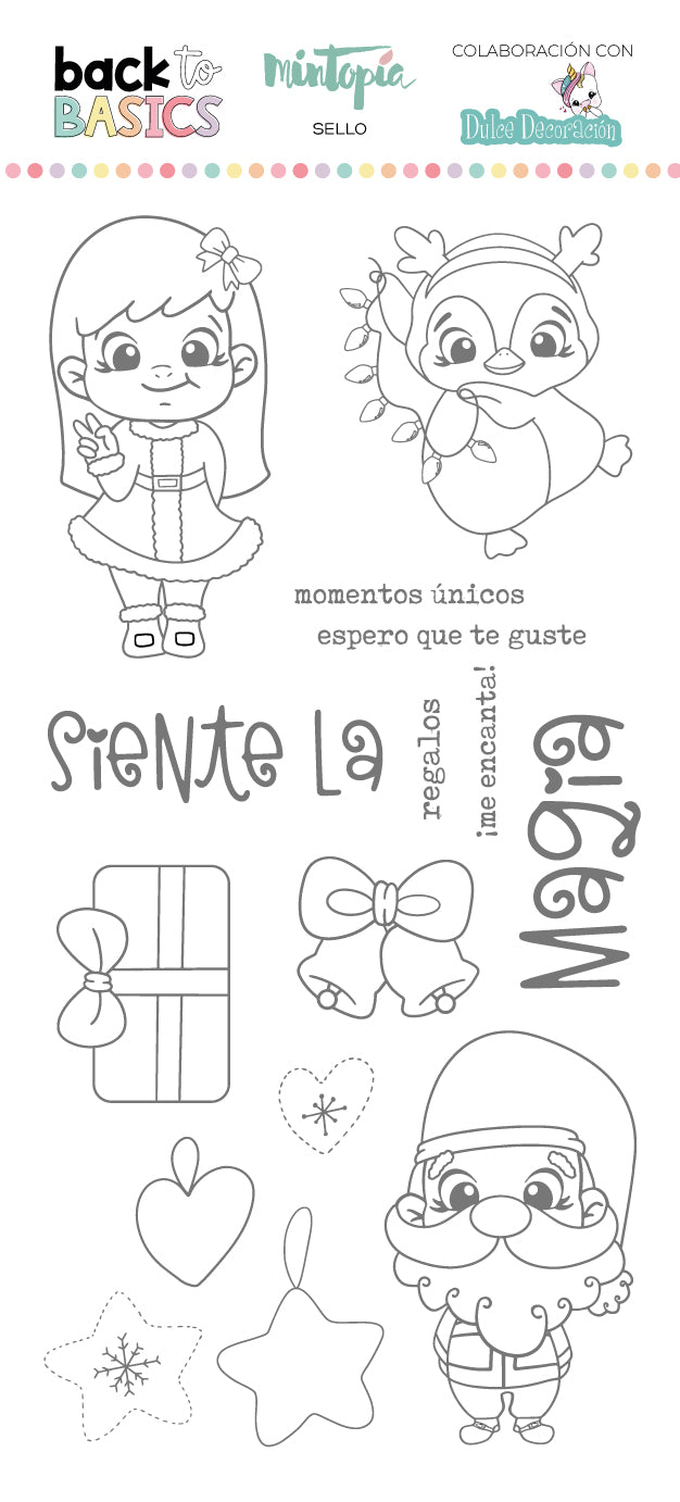 Sello Siente la magia by Dulce Decoración Back to Basics de Mintopía