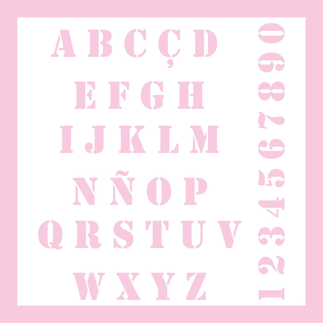 Stencil letras army
