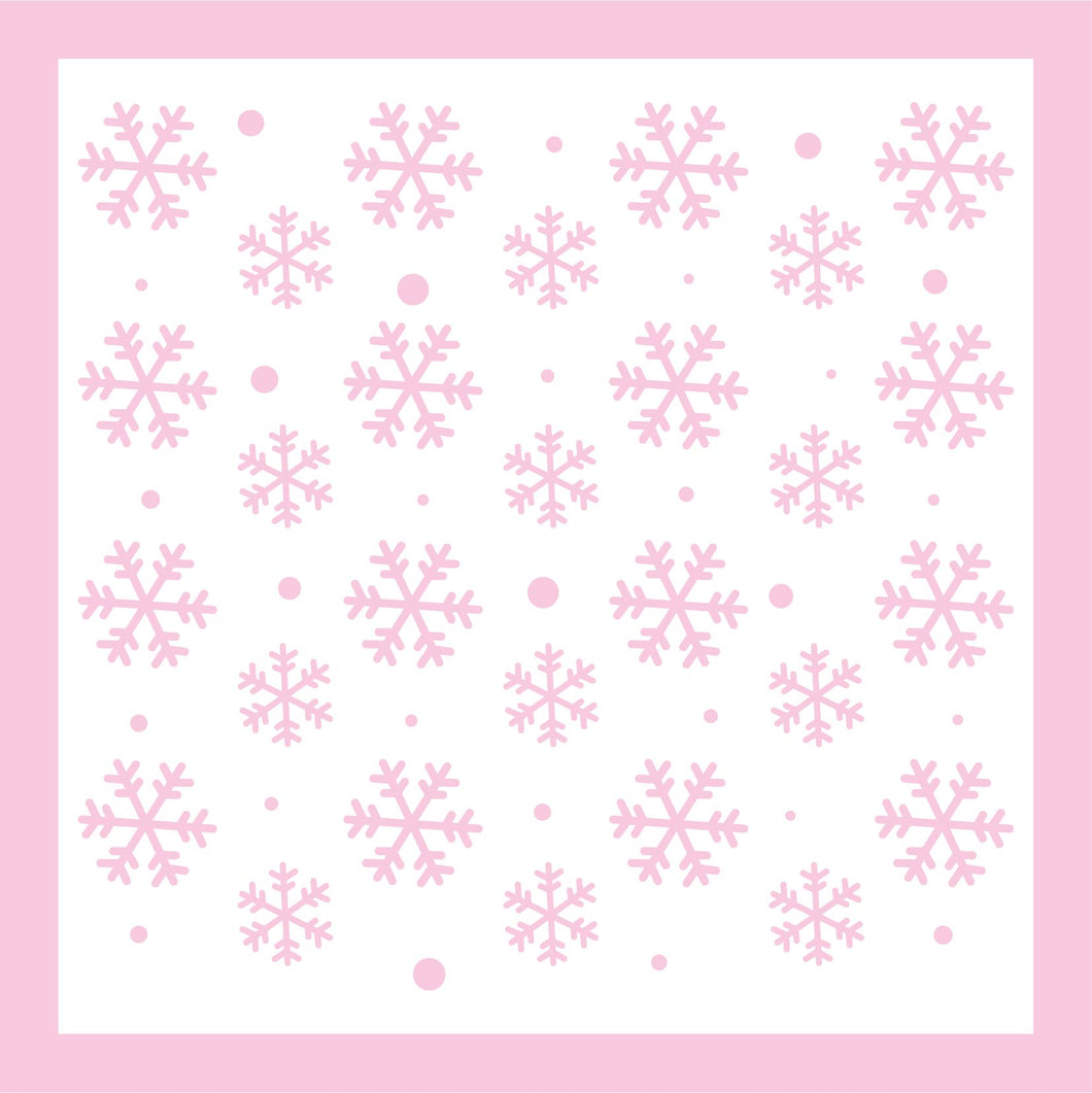 Stencil copos de nieve